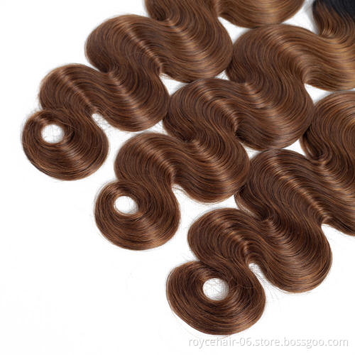China Human Hair Manufacturer Customized 4 27 30 Human Hair Weave ,Colored Hair, Different Pattern Hair